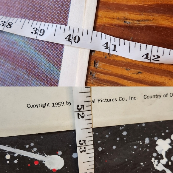 Vintage 1950s Curse of the Undead original partial sheet horror movie poster art - Picture 8 of 11